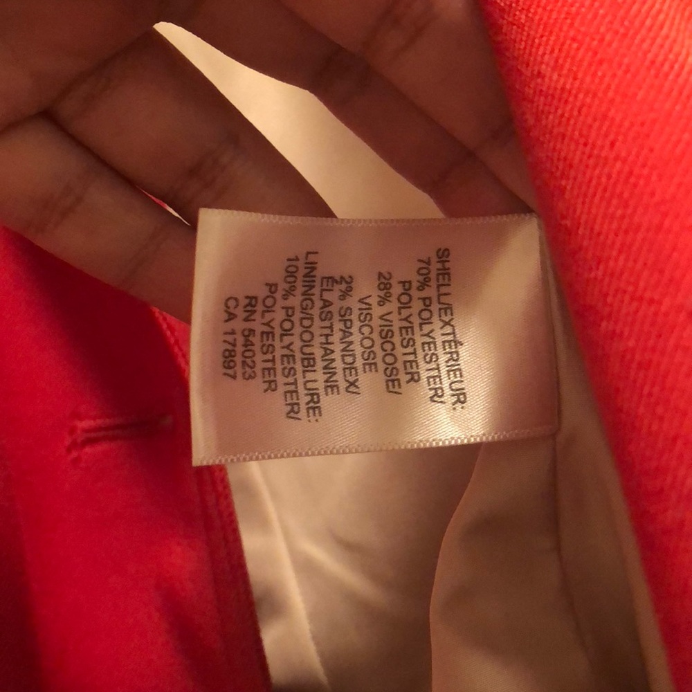 Banana Republic Coral/Orange Blazer - Picture 8 of 9